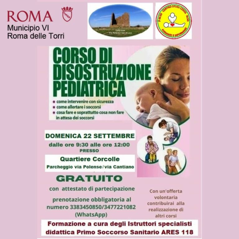 Corso di disostruzione pediatrica