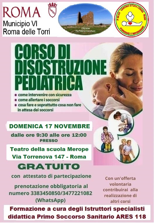 Corso di Disostruzione Pediatrica.